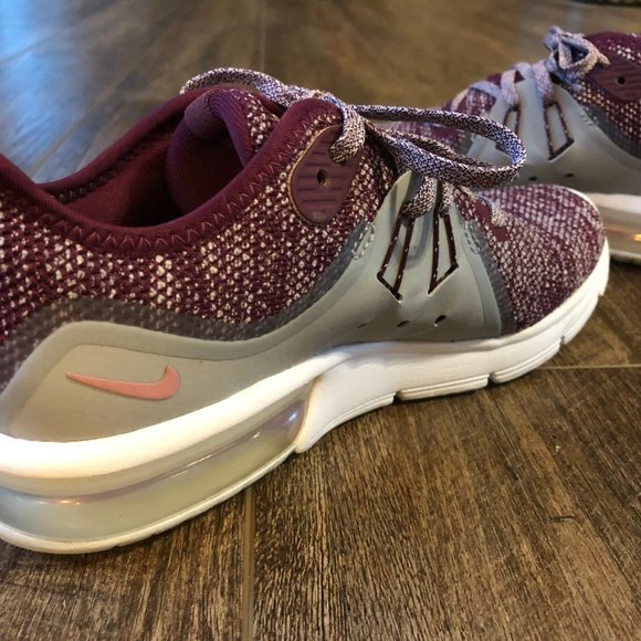 Nike Women's Athletic Shoes - Maroon and Gray - Picture 5 of 6